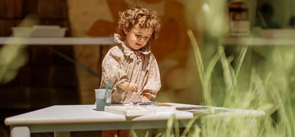 Girl painting